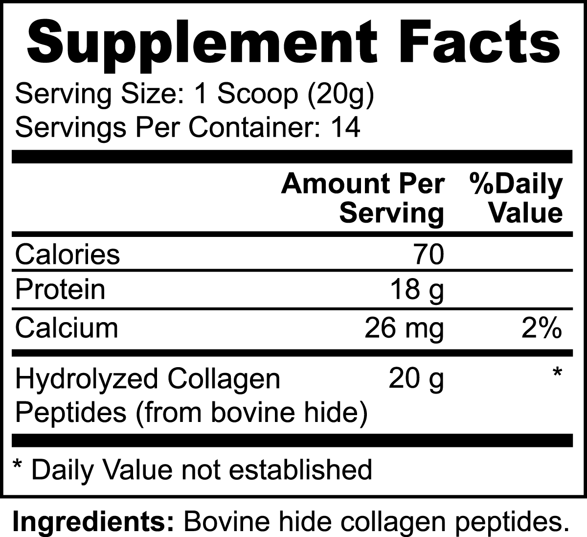 Hydrolyzed Collagen Peptide Powder